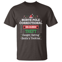 Funny Christmas Family Matching T Shirt North Pole Correctional Theft - Wonder Print Shop