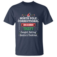 Funny Christmas Family Matching T Shirt North Pole Correctional Theft - Wonder Print Shop
