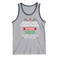 Funny Christmas Family Matching Tank Top North Pole Correctional Perjury