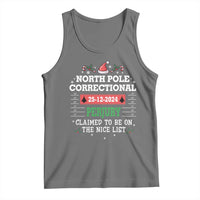 Funny Christmas Family Matching Tank Top North Pole Correctional Perjury