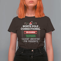 Funny Christmas Family Matching T Shirt For Women North Pole Correctional Trespassing - Wonder Print Shop