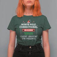 Funny Christmas Family Matching T Shirt For Women North Pole Correctional Trespassing - Wonder Print Shop