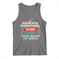 Funny Christmas Family Matching Tank Top North Pole Correctional Trespassing