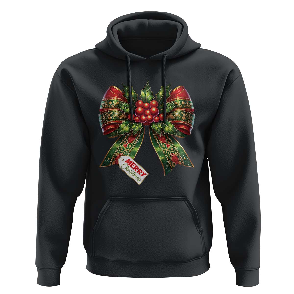 Funny Christmas Bow Present Costume Hoodie
