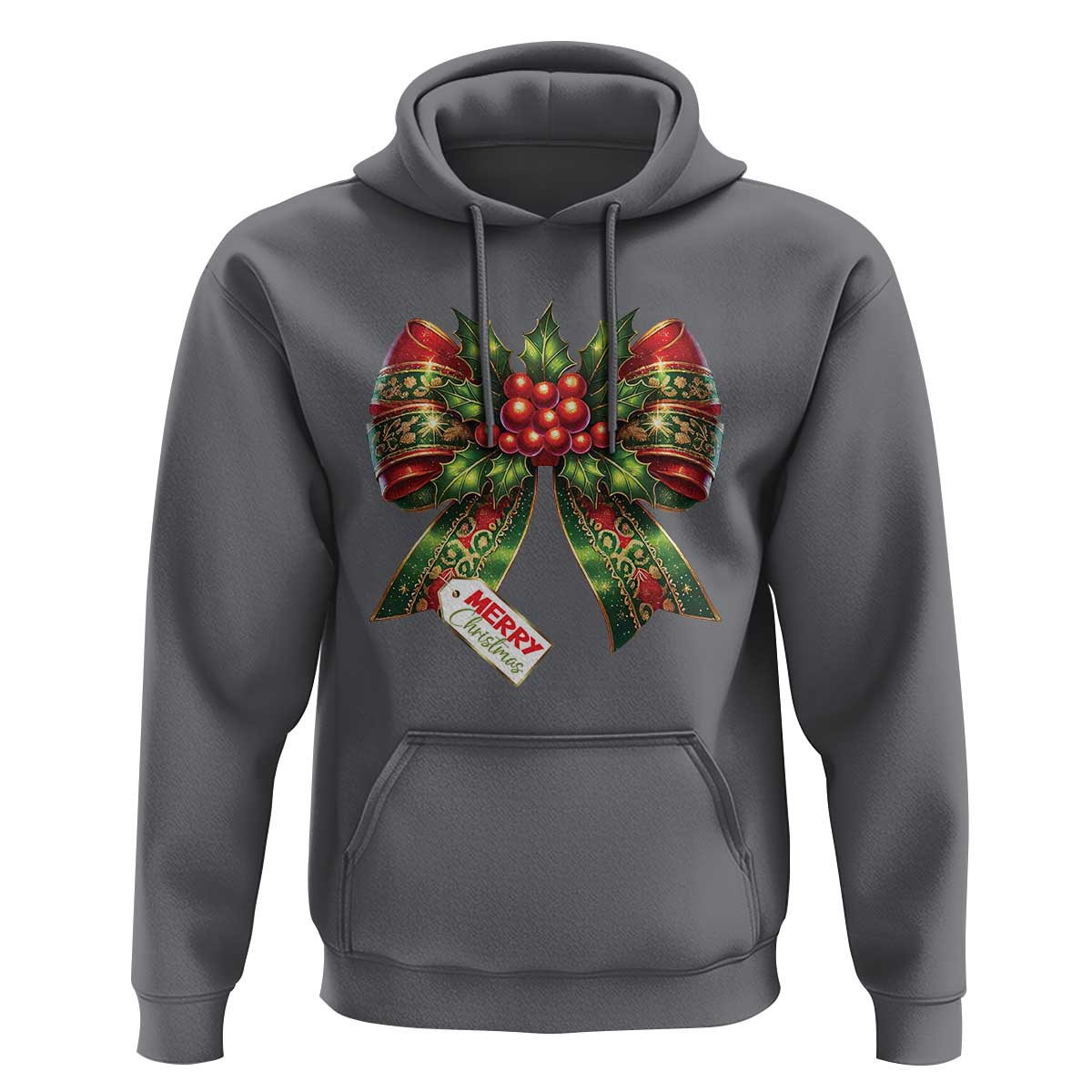 Funny Christmas Bow Present Costume Hoodie