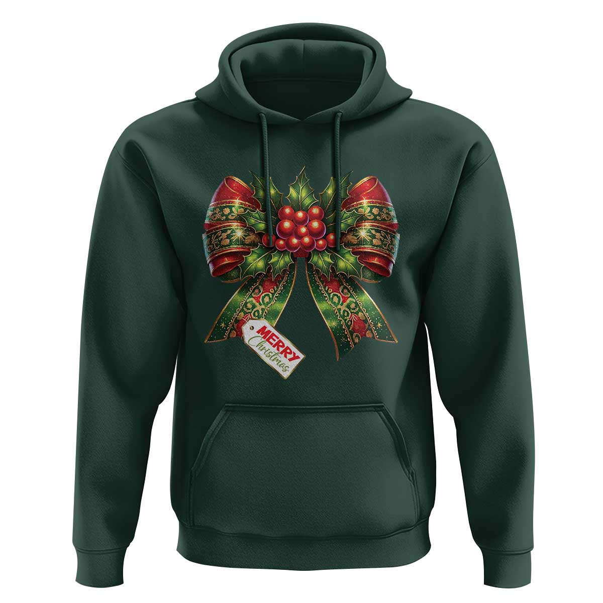 Funny Christmas Bow Present Costume Hoodie