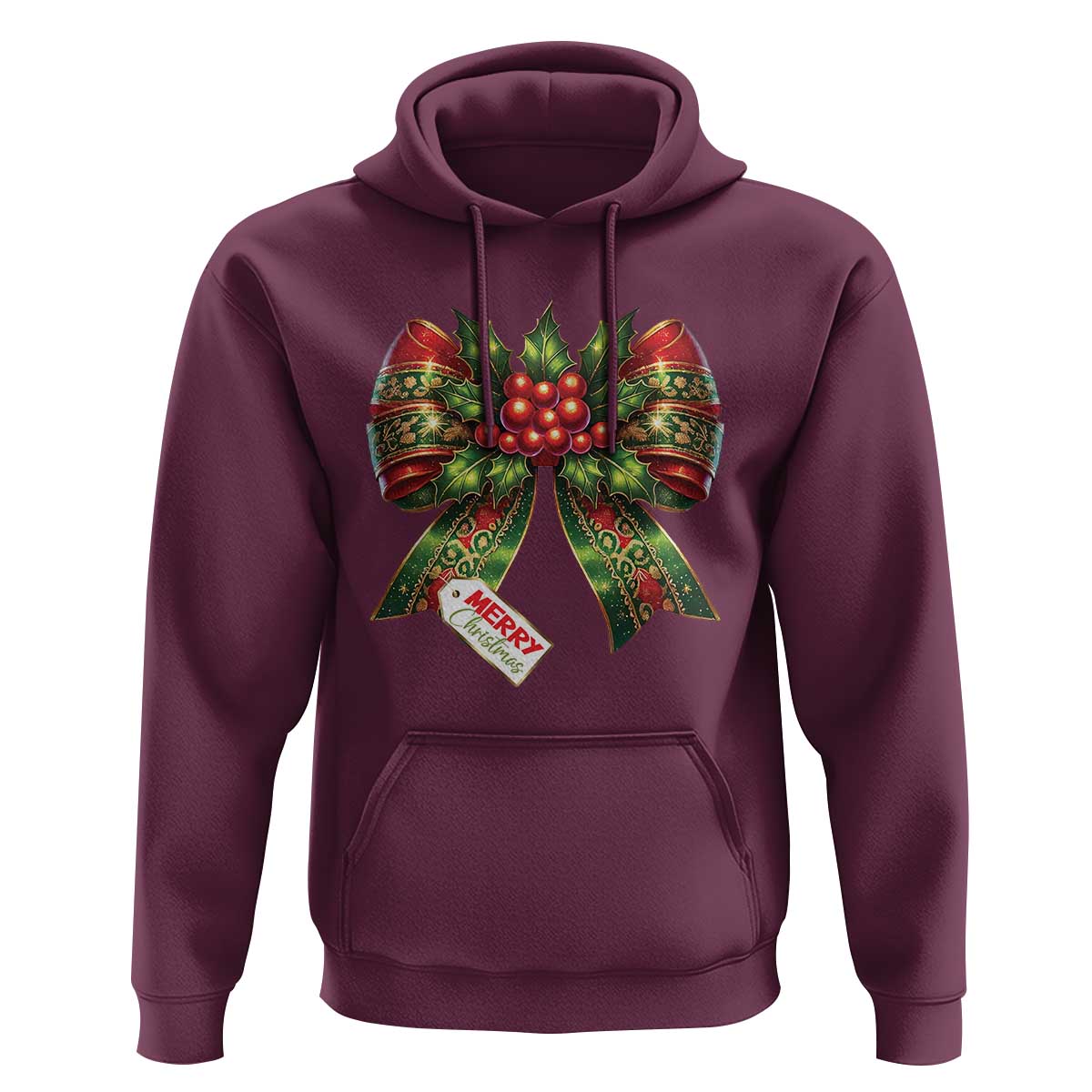 Funny Christmas Bow Present Costume Hoodie