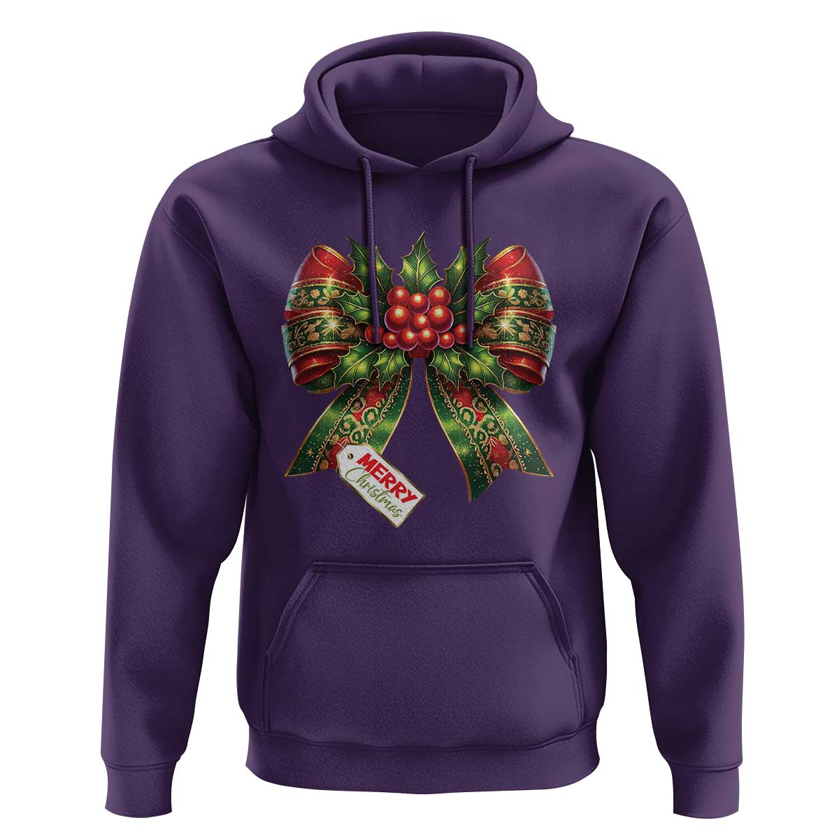 Funny Christmas Bow Present Costume Hoodie