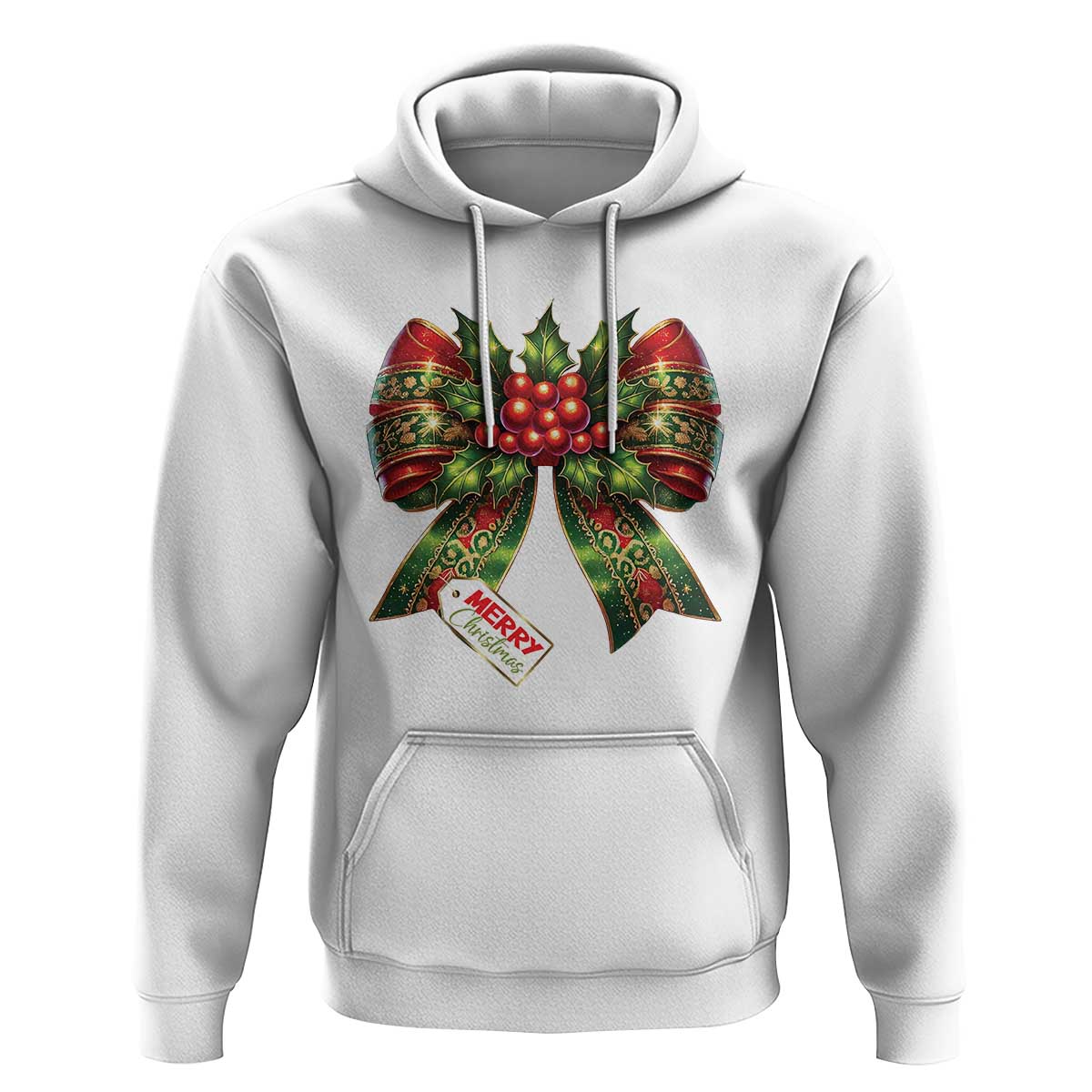 Funny Christmas Bow Present Costume Hoodie