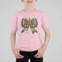 Funny Christmas Bow Present Costume T Shirt For Kid - Wonder Print Shop