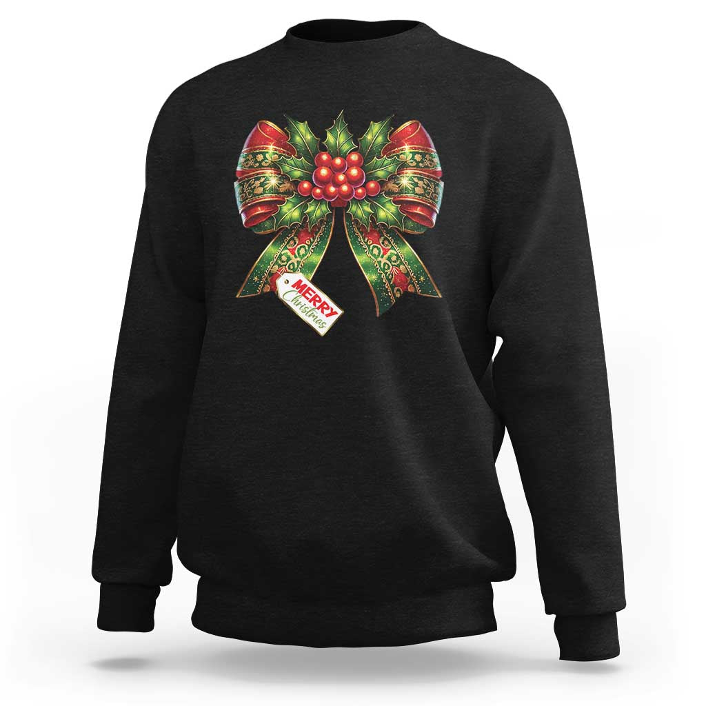 Funny Christmas Bow Present Costume Sweatshirt - Wonder Print Shop