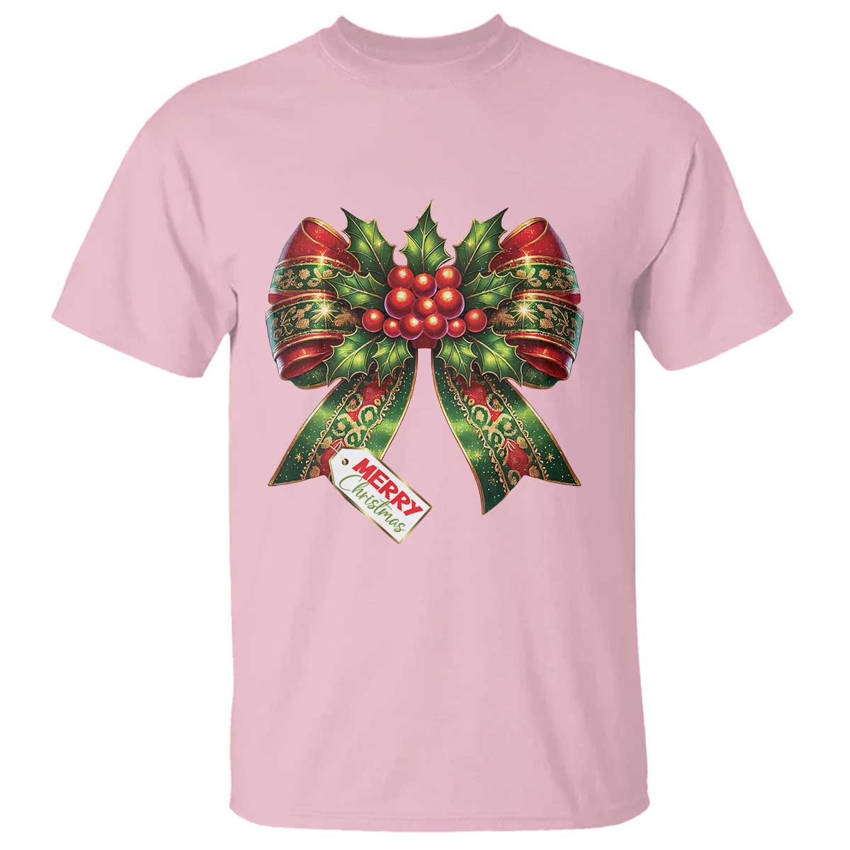 Funny Christmas Bow Present Costume T Shirt - Wonder Print Shop
