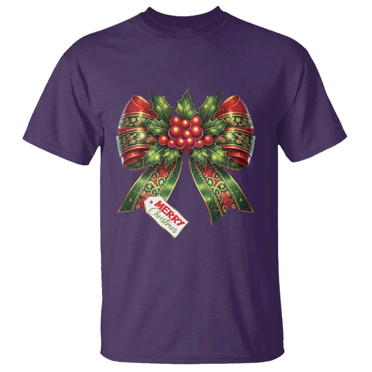 Funny Christmas Bow Present Costume T Shirt - Wonder Print Shop