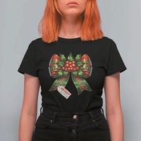 Funny Christmas Bow Present Costume T Shirt For Women - Wonder Print Shop