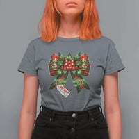 Funny Christmas Bow Present Costume T Shirt For Women - Wonder Print Shop