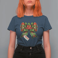 Funny Christmas Bow Present Costume T Shirt For Women - Wonder Print Shop