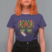 Funny Christmas Bow Present Costume T Shirt For Women - Wonder Print Shop