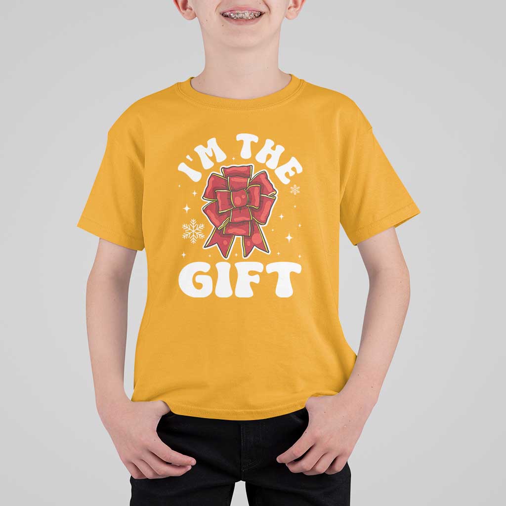 Funny Christmas Present Costume T Shirt For Kid I Am The Gift - Wonder Print Shop