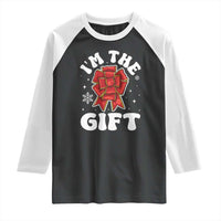 Funny Christmas Present Costume Raglan Shirt I Am The Gift