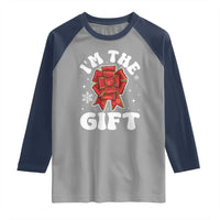 Funny Christmas Present Costume Raglan Shirt I Am The Gift