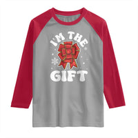 Funny Christmas Present Costume Raglan Shirt I Am The Gift