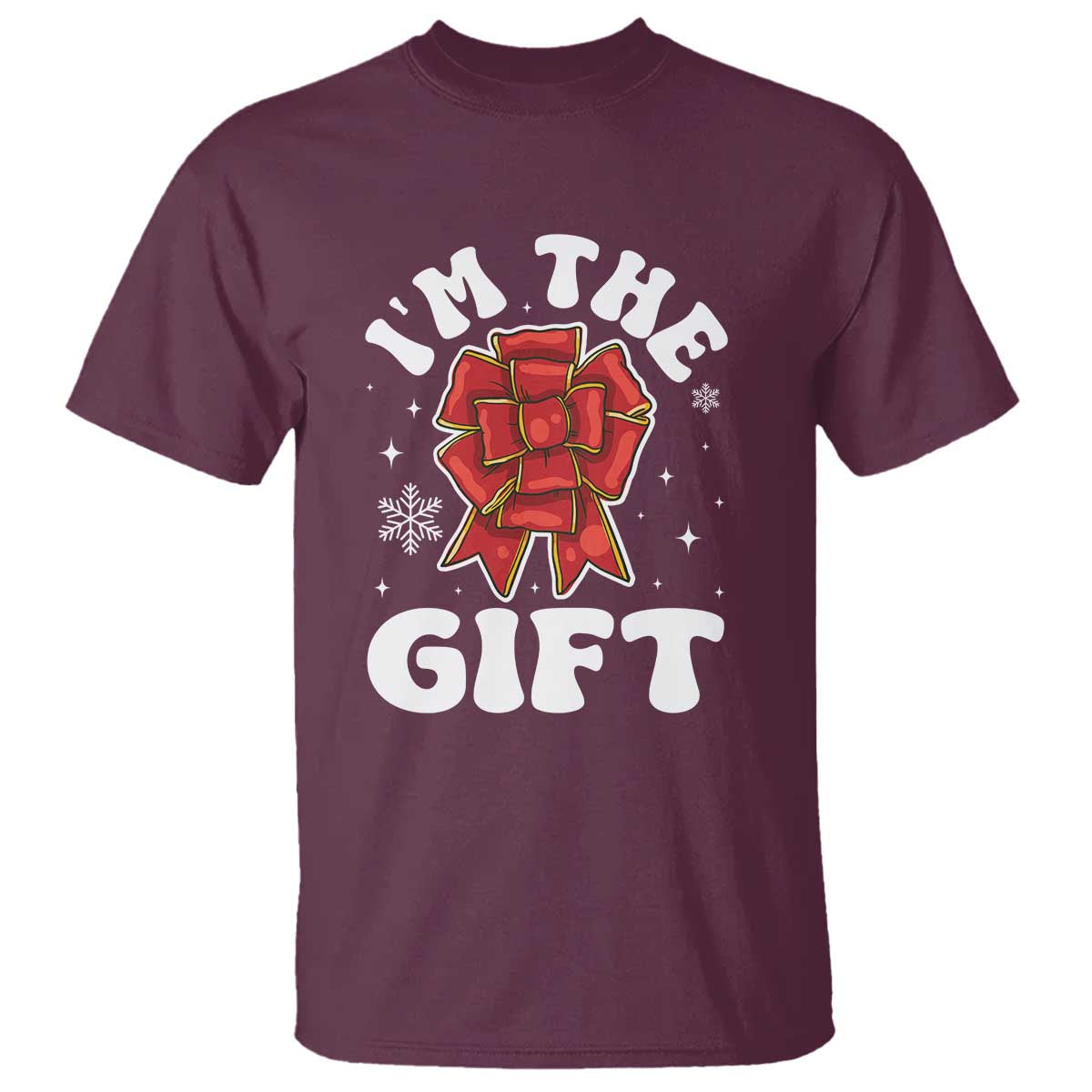 Funny Christmas Present Costume T Shirt I Am The Gift - Wonder Print Shop