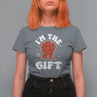 Funny Christmas Present Costume T Shirt For Women I Am The Gift - Wonder Print Shop
