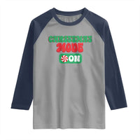 Funny Christmas Mode On Raglan Shirt