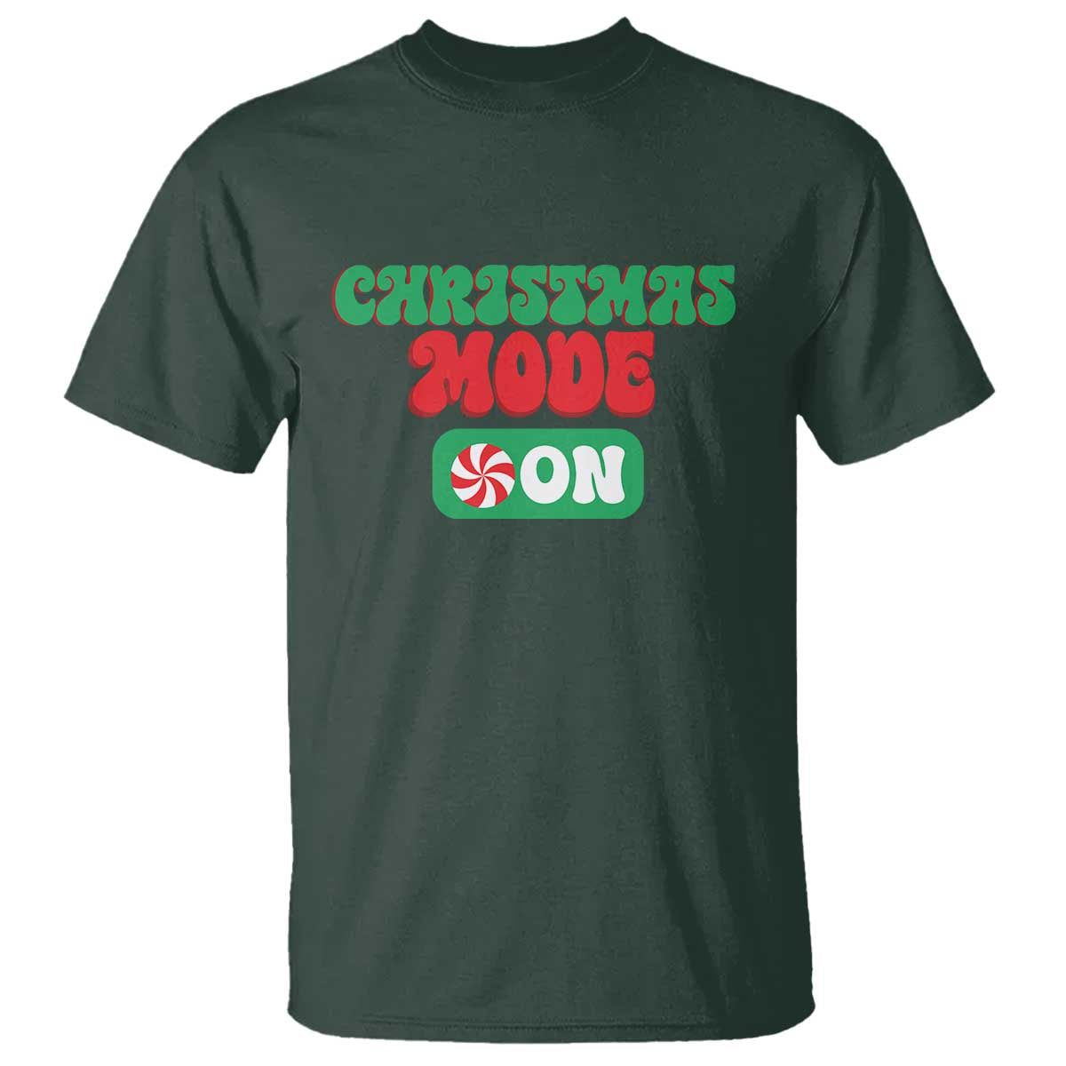 Funny Christmas Mode On T Shirt - Wonder Print Shop