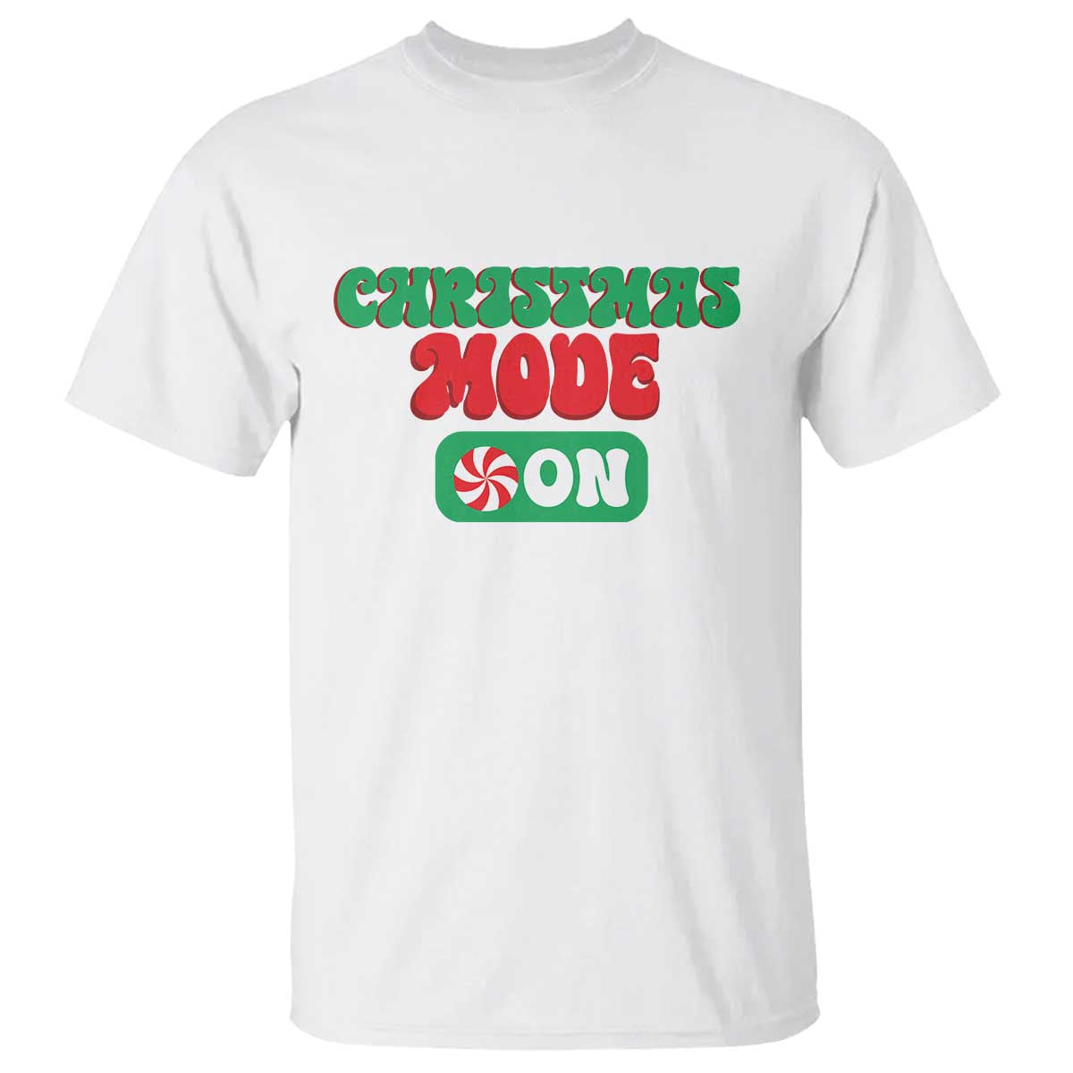 Funny Christmas Mode On T Shirt - Wonder Print Shop