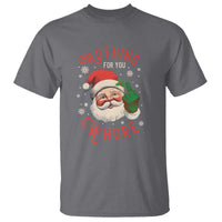 Funny Christmas T Shirt Nothing For You Whore Santa Middle Finger - Wonder Print Shop
