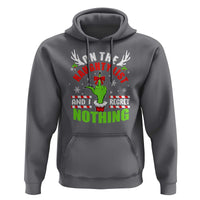 Funny Christmas Hoodie On The List Of Naughty And I Regret Nothing