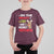 Funny Christmas T Shirt For Kid On The List Of Naughty And I Regret Nothing Reindeer - Wonder Print Shop