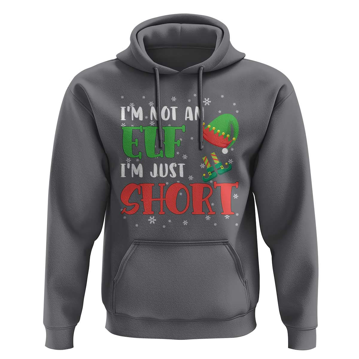 Funny Christmas Hoodie Im Not An Elf Just Short