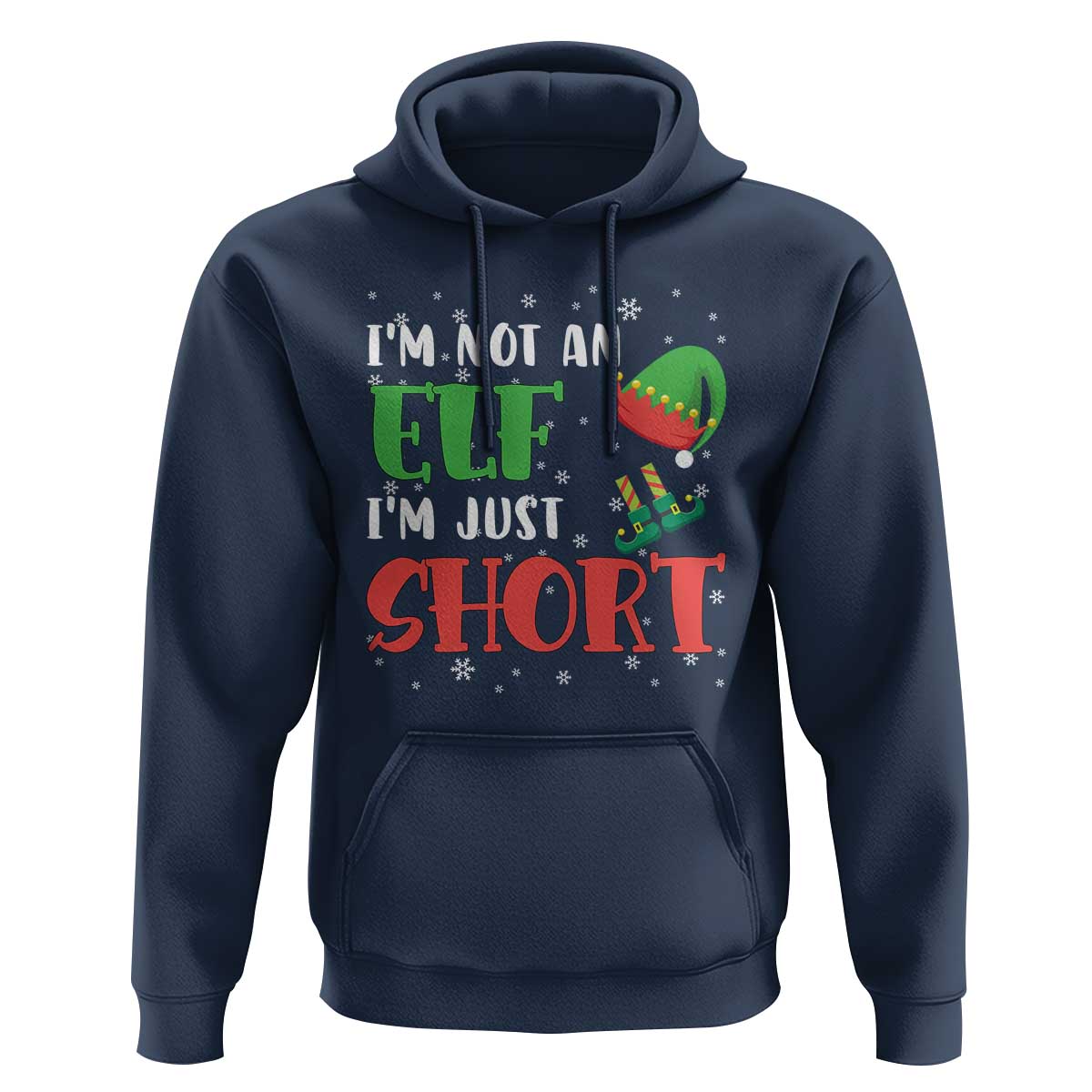 Funny Christmas Hoodie Im Not An Elf Just Short