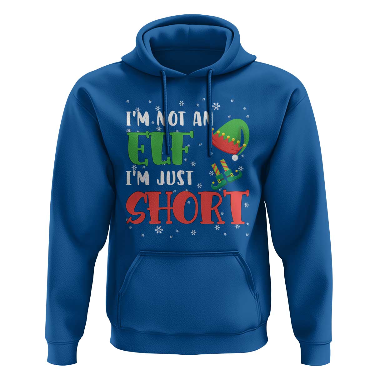 Funny Christmas Hoodie Im Not An Elf Just Short