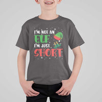 Funny Christmas T Shirt For Kid Im Not An Elf Just Short - Wonder Print Shop