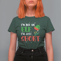 Funny Christmas T Shirt For Women Im Not An Elf Just Short - Wonder Print Shop