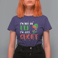 Funny Christmas T Shirt For Women Im Not An Elf Just Short - Wonder Print Shop