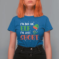 Funny Christmas T Shirt For Women Im Not An Elf Just Short - Wonder Print Shop