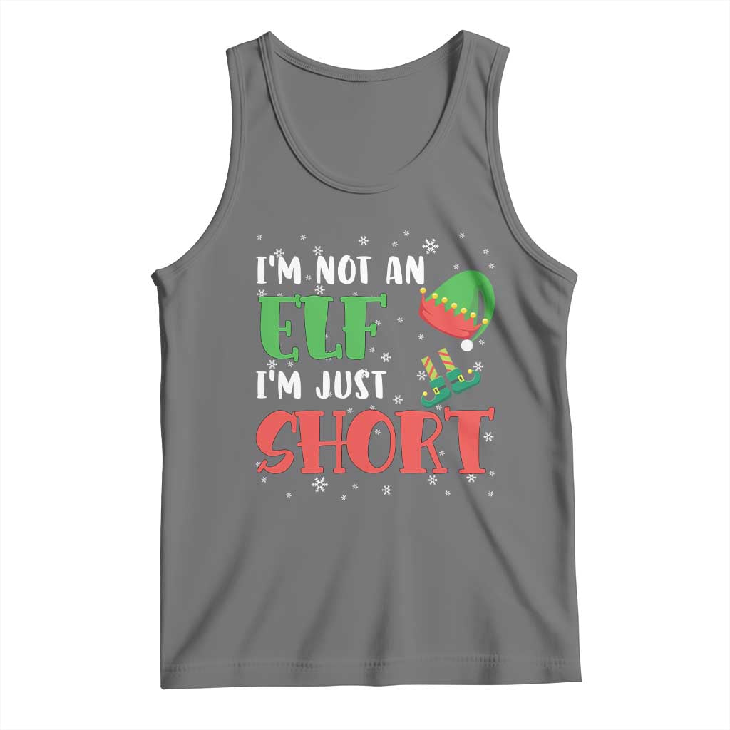 Funny Christmas Tank Top Im Not An Elf Just Short