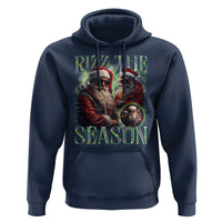 Funny Christmas Santa Hoodie Rizz The Season Cool Santa