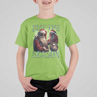 Funny Christmas Santa T Shirt For Kid Rizz The Season Cool Santa - Wonder Print Shop