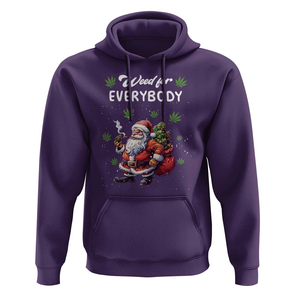 Funny Christmas Hoodie Weed For Everybody Cannabis 420