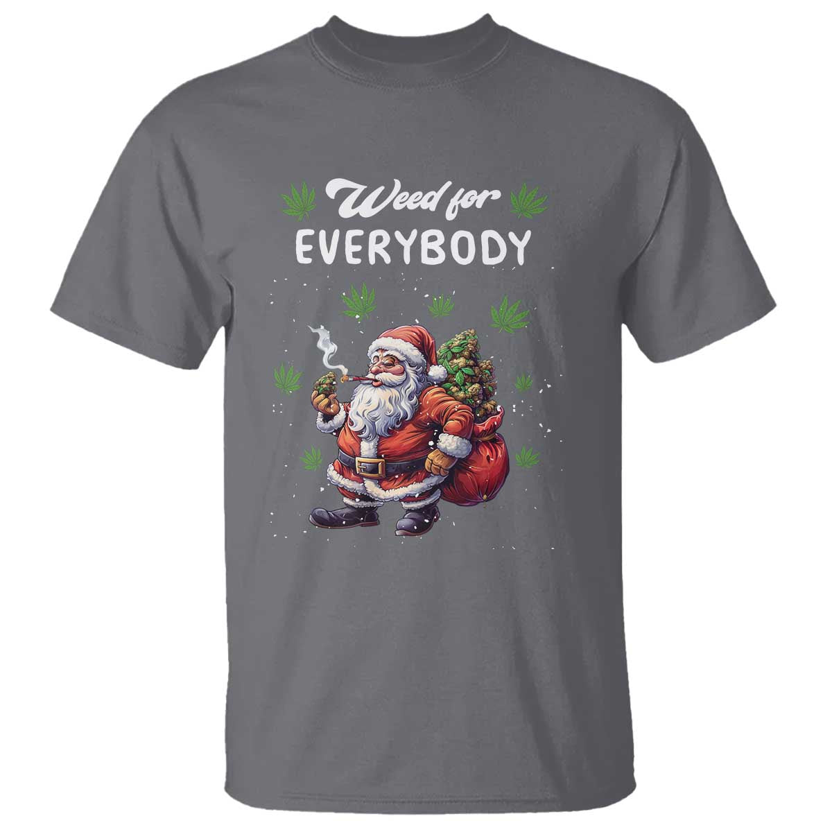 Funny Christmas T Shirt Weed For Everybody Cannabis 420 - Wonder Print Shop