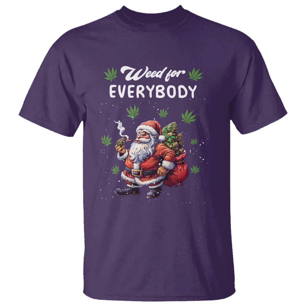 Funny Christmas T Shirt Weed For Everybody Cannabis 420 - Wonder Print Shop