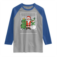 Funny Weed Christmas Raglan Shirt Merry Kushmas Naughty Santa Snowman Cannabis 420