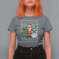 Funny Weed Christmas T Shirt For Women Merry Kushmas Naughty Santa Snowman Cannabis 420 - Wonder Print Shop