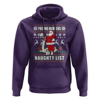 Funny Christmas Hoodie Proud Members Of A Naughty List