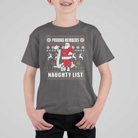 Funny Christmas T Shirt For Kid Proud Members Of A Naughty List - Wonder Print Shop